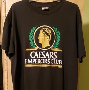 Vintage Caesars Emperor Club T shirt/ Caesars Palace Hotel